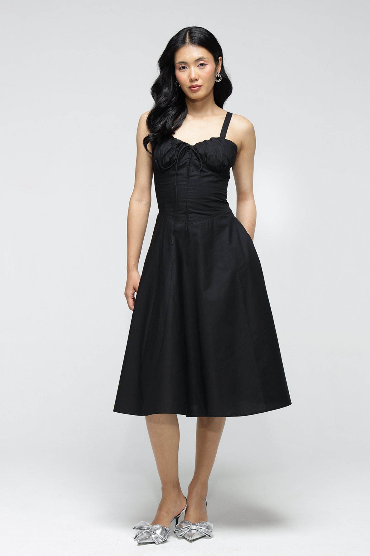 Janie Pocket Dress : Black