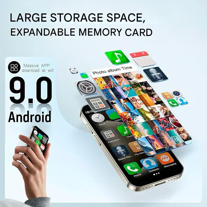 Pocket Mini Smart Phone 5G (World's Smallest Phone)(1 Year Manufacture Warranty)