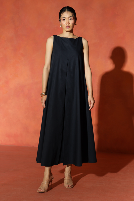 Noah Pocket Dress : Black