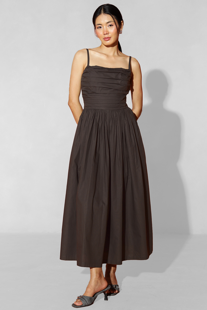 Emely Pocket Dress : Cocoa