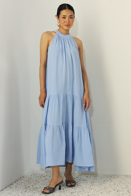 Everett Pocket Dress : Blue