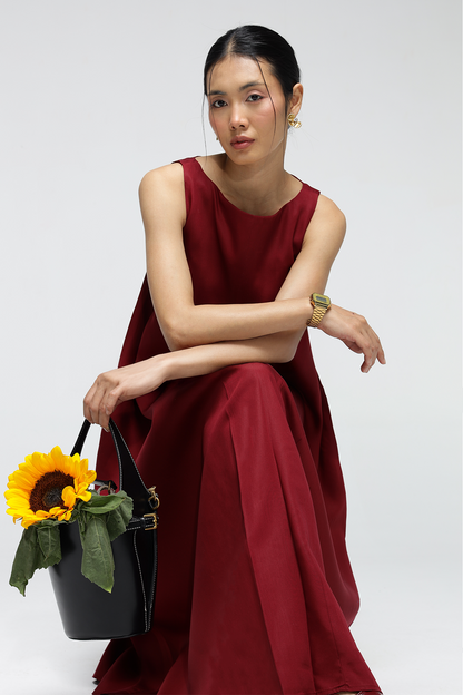 Noah Pocket Dress : Merlot