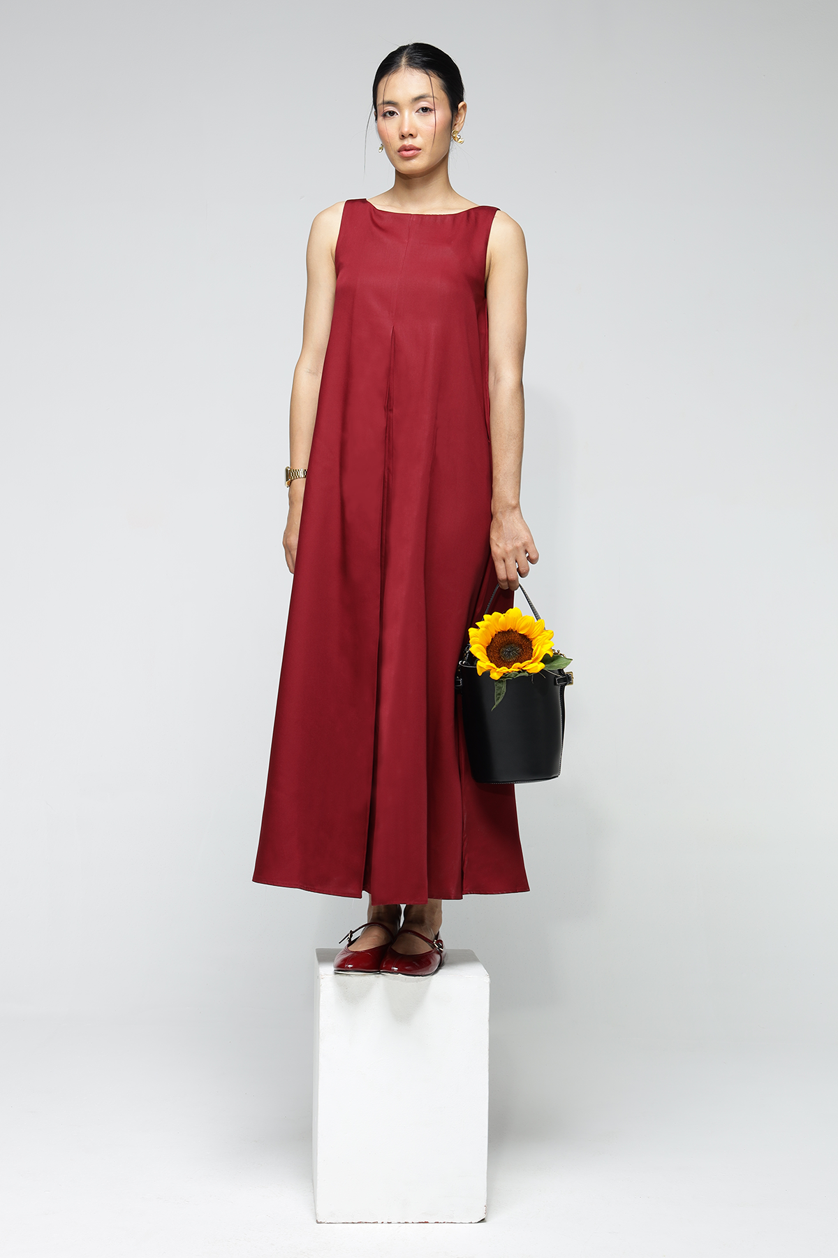 Noah Pocket Dress : Merlot