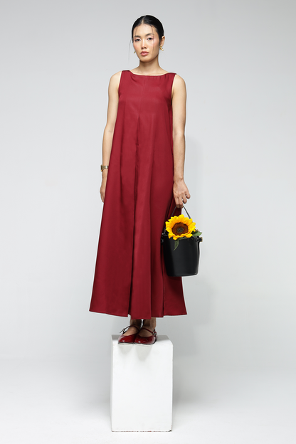 Noah Pocket Dress : Merlot
