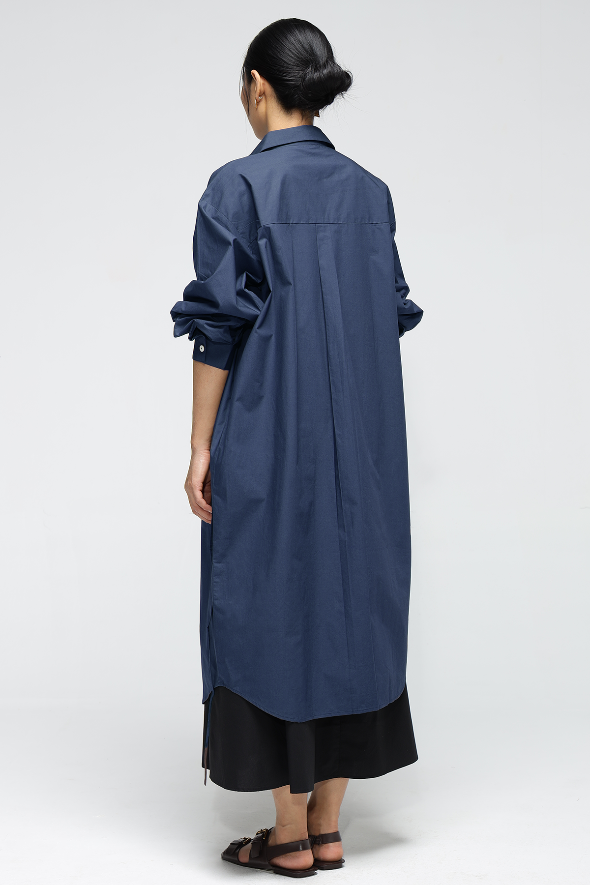 Elliot Shirt Dress : Prussian Blue