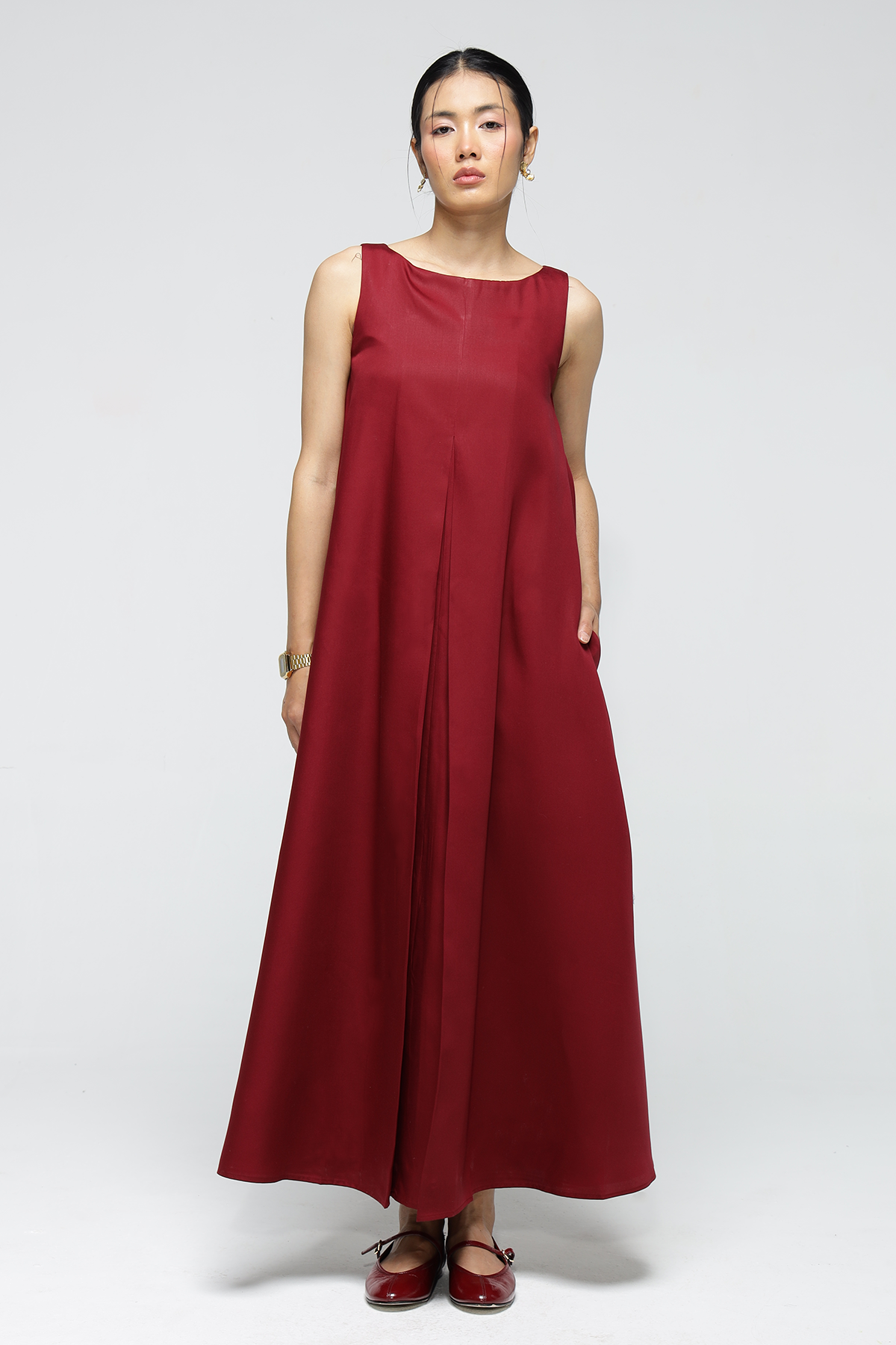 Noah Pocket Dress : Merlot