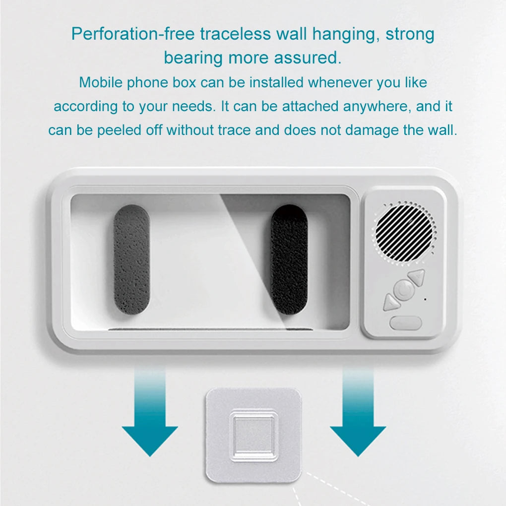 Waterproof Shower Phone Holder With Built-In Speaker