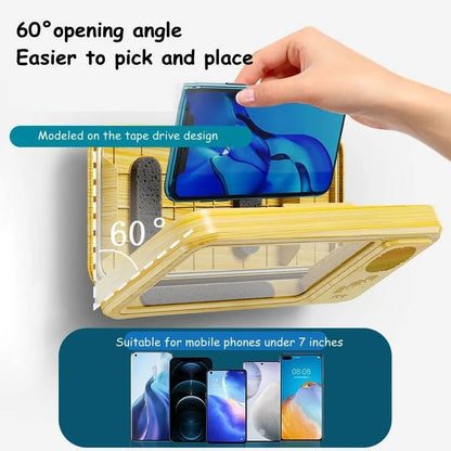 Waterproof Shower Phone Holder With Built-In Speaker